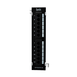 Коммутационная патч-панель BNH, настенная, 12x RJ45, кат. 5e, универсальная, неэкр., цвет: чёрный